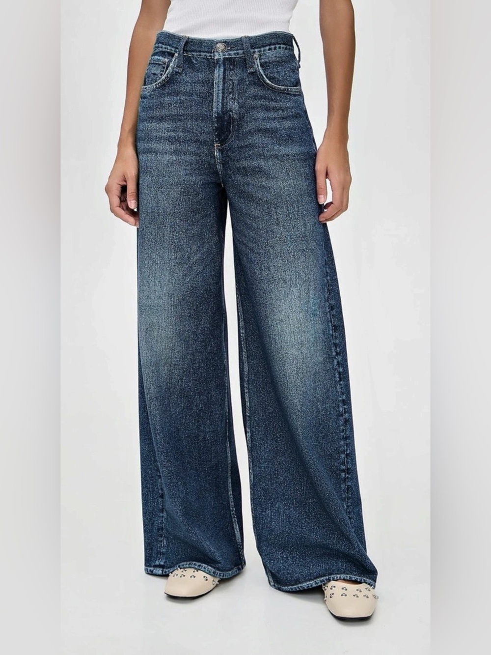 Rag & Bone Miramar Terry Sofie Wide Leg Jeans Size 25